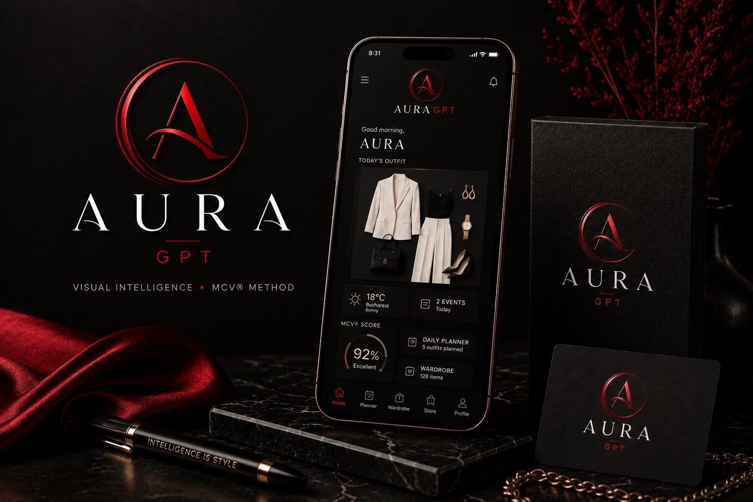 The Aura MCV app — daily outfit and MCV® score